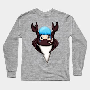 Snow Cone Spy Crab Cherry Long Sleeve T-Shirt